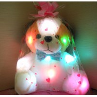 Wholesale animal led light soft toy for children