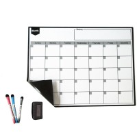 11*17 inch magnetic board fridge weekly calendar with 3 high quality markers and erasers