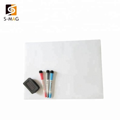 12*16 inch magnetic white board monthly dry erase board with 3 high quality markers and erasers