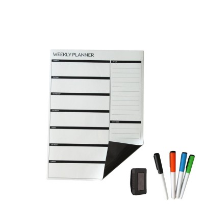 magnetic dry erase board calendar 11*17 inch magnetic markers and erasers