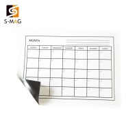 custom design 12*16 inch magnetic weekly planner dry erase board with markers and erasers one color printing